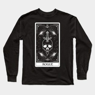 Rogue Tarot Card D&D Nat 20 Dungeons & Dragons Long Sleeve T-Shirt